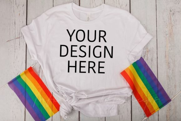 Download Pride Mockup Bella Canvas 3001 Mock Up - Premium Resources