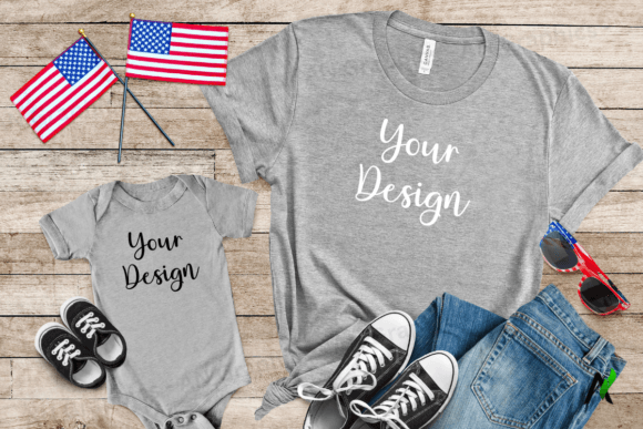 Download 4th of July Bella Canvas Mockup - 0222 - Premium Bundle