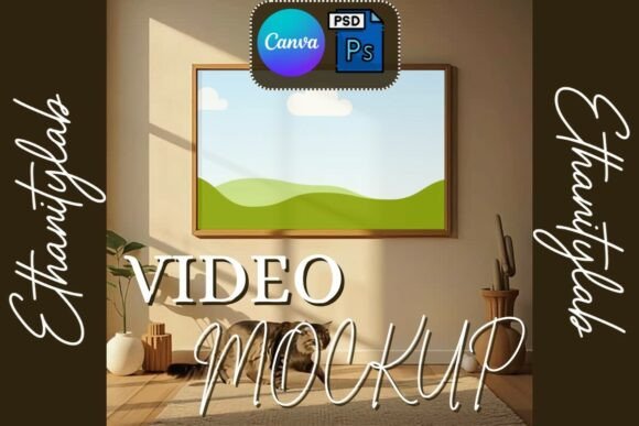 Download Cat Floor Video Frame Mockup - Frame mockup Collection
