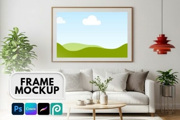 Download Canva &amp; PSD Frame Mockup Poster - Frame mockup Collection