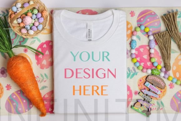 Download Easter Tshirt Mockup Bella Canvas Mockup - Premium Resources